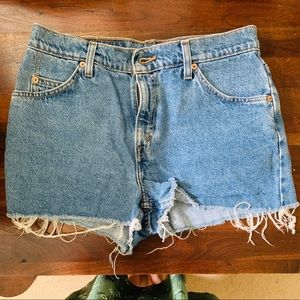 Cut-off Denim Shorts